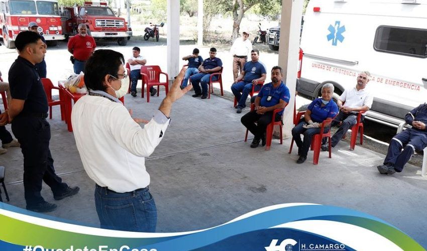 Jurisdicción sanitaria IX y Protección Civil capacitan a personal de ambulancias y bomberos ante pandemia