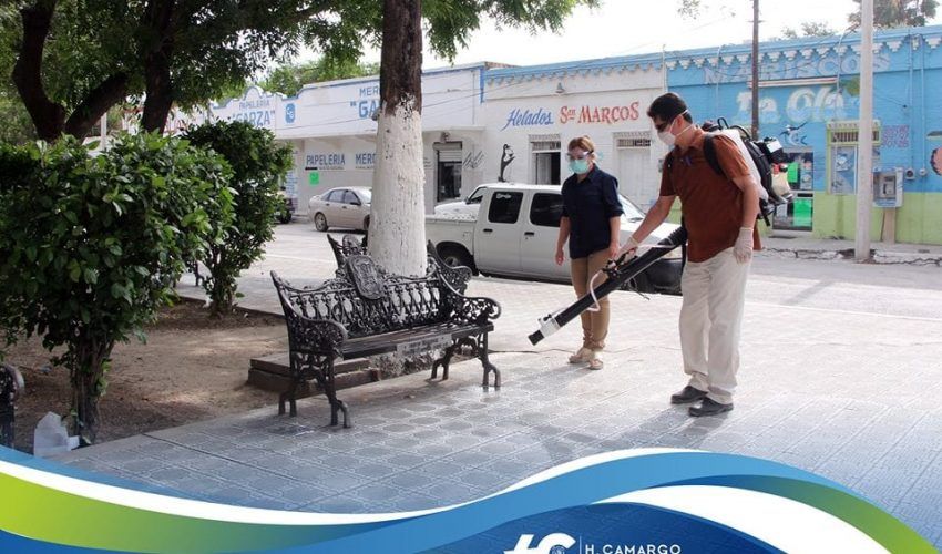 Continúan acciones de sanitización por pandemia de COVID